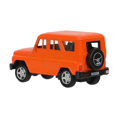 Машина металл UAZ ХАНТЕР длина 10,5 см, инерция, оранжевый, кор. Технопарк в кор.2*36шт