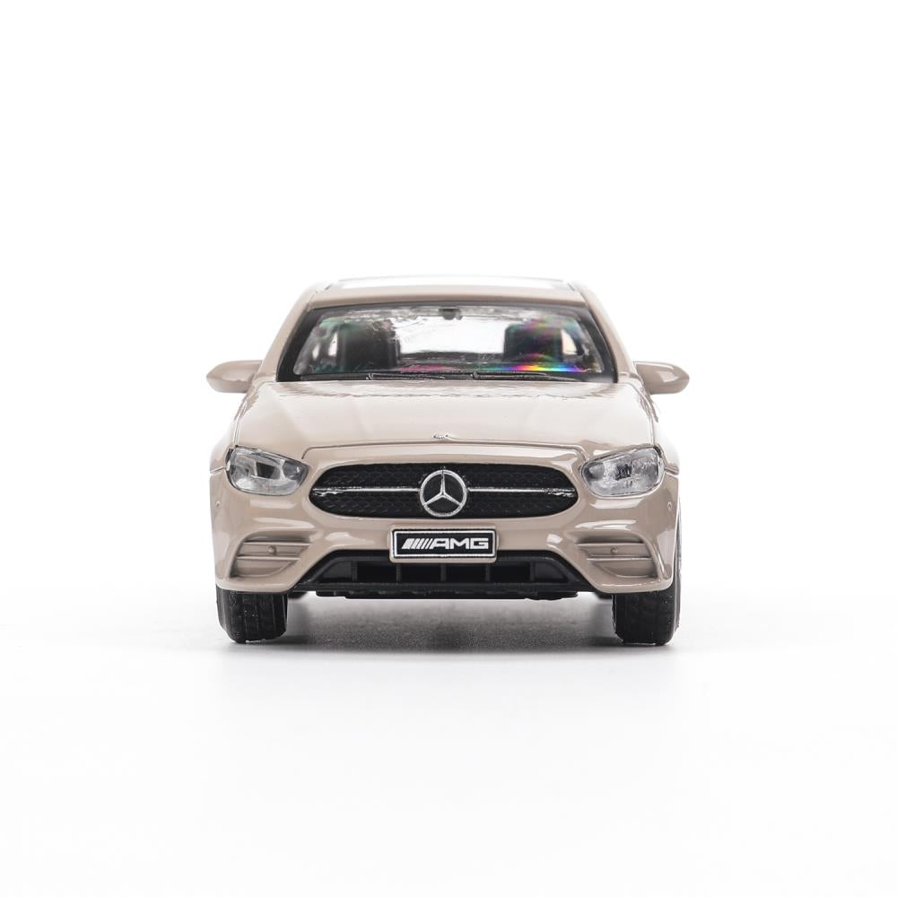 Машина металл MERCEDES-BENZ e-class amg 12см, дв,баг,ин,золотистый, кор. Технопарк в кор.2*36шт