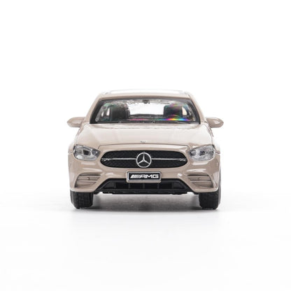 Машина металл MERCEDES-BENZ e-class amg 12см, дв,баг,ин,золотистый, кор. Технопарк в кор.2*36шт