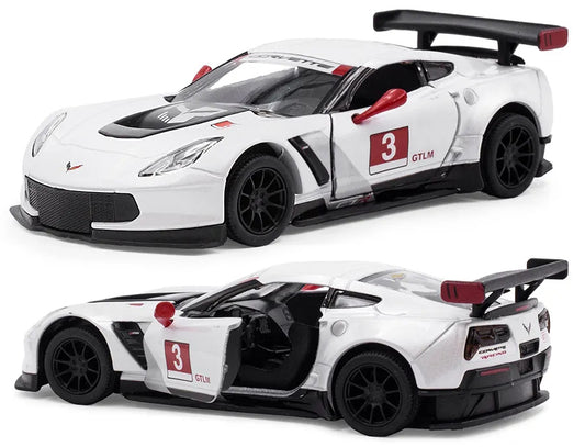 Kinsmart. Модель арт.КТ5397/2 "Corvette C7. R Race Car 2016" 1:36 (белая) инерц.
