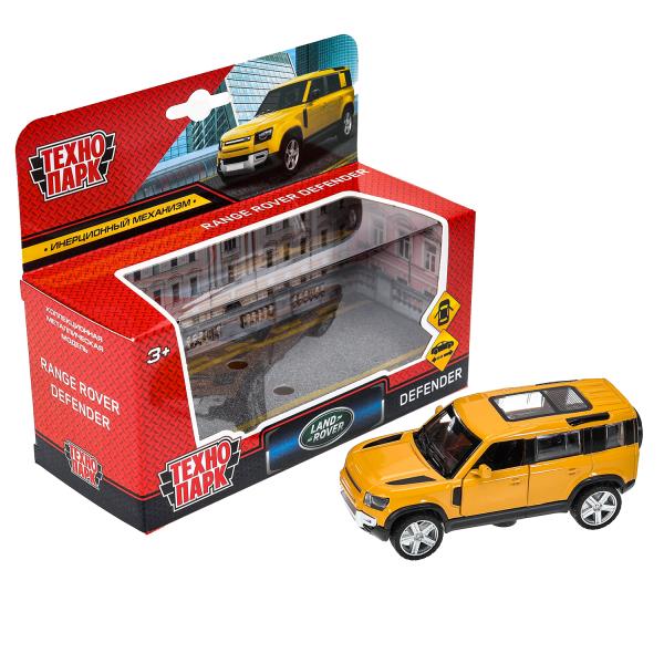 Машина металл range rover DEFENDER 10,5см, двери, инерция, кор. Технопарк в кор.2*120шт