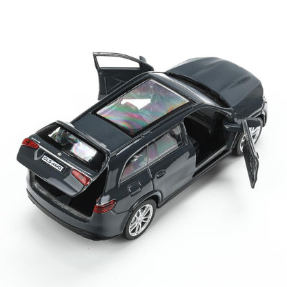 Машина металл MERCEDES-BENZ gls class amg 12см, дв,баг,ин,серый, кор. Технопарк в кор.2*36шт