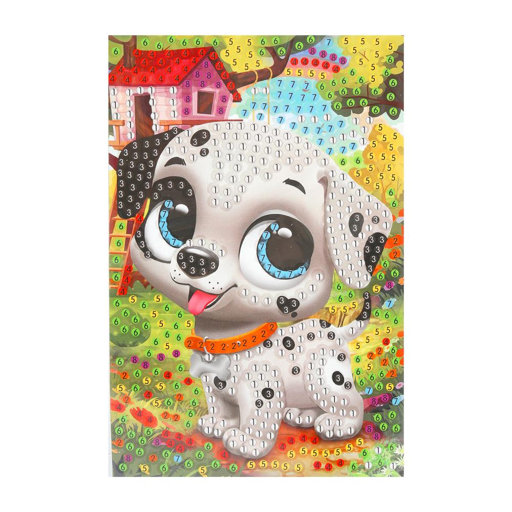 Алмазная мозаика 10*15 долматинец МУЛЬТИ АРТ в кор.100шт