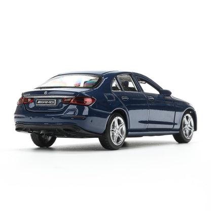 Машина металл MERCEDES-BENZ e-class amg 12см, дв,баг,ин,синий, кор. Технопарк в кор.2*36шт