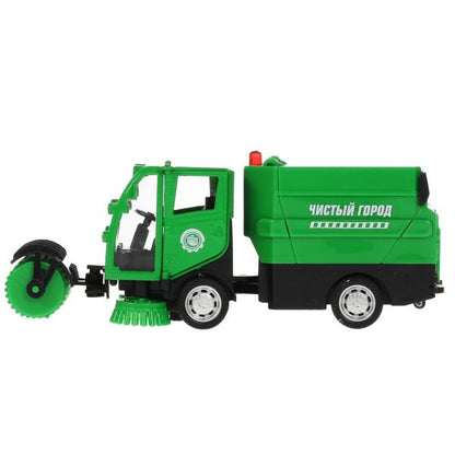 VACCAR-12SL-GN 317735 Машина металл свет-звук УБОРОЧНАЯ МАШИНА 15,5 см, двери, багаж, зелен, кор. Те