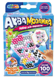 Набор д/детского тв-ва аквамозаика енотик 100 бусин МУЛЬТИ АРТ в кор.48шт