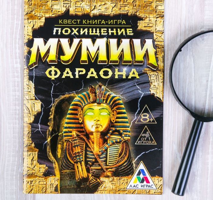 Лас Играс. 2578109 Книга-игра поисковый квест "Похищение Мумии Фараона"