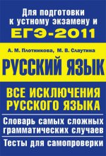 ЕГЭ. Русский язык. Все исключения рус.языка