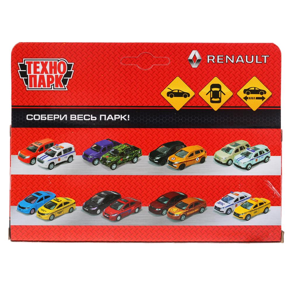 Машина металл "RENAULT LOGAN", длина 12см, открыв. двери, инерц, синий в кор. Технопарк в кор.2*36шт