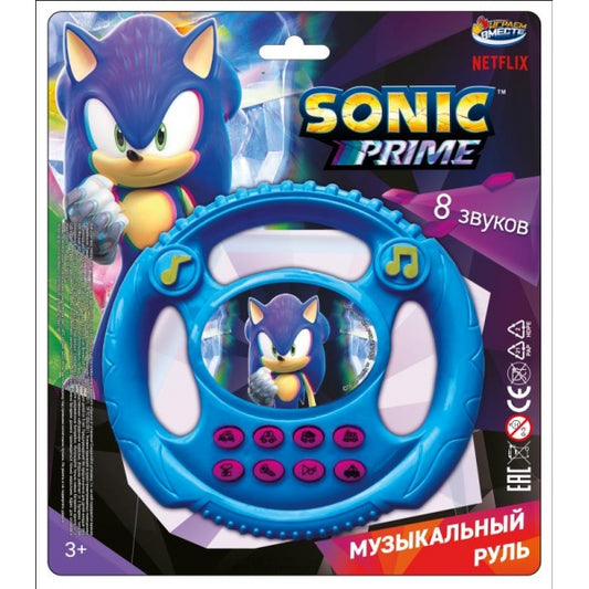 Руль музыкальный Sonic sonic, свет-звук, блист.21*24*4см ИГРАЕМ ВМЕСТЕ в кор.2*120шт