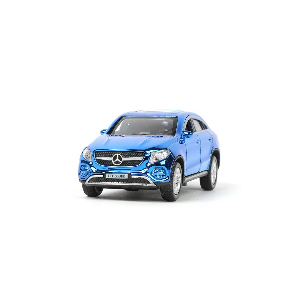 Машина металл MERCEDES-BENZ GLE COUPE длин 12 см, двери,синий ХРОМ, кор. Технопарк в кор.2*36шт