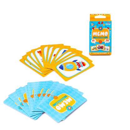 Игра настольная "МЕМО" Транспорт. Серия АКТИВ time