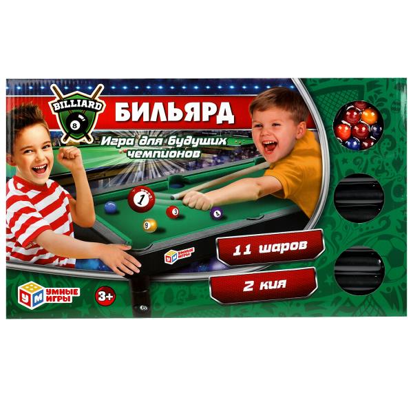 Настольная игра бильярд кор.43,5*26,4*3см Умные игры в кор.2*36шт