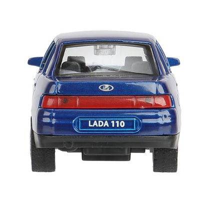 Машина металл LADA 110 12 см, двери, инерц., кор. Технопарк в кор.2*24шт