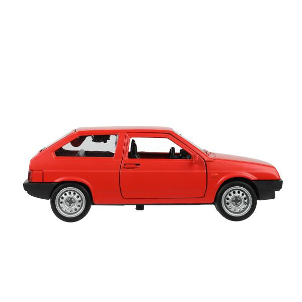 Машина металл LADA-2108 "СПУТНИК" МАТОВЫЙ 12 см, дв, баг, ин, красный, кор. Технопарк в кор.2*36шт