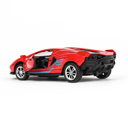 1:32 модель металл свет-звук lamborghini sian 14.9см, двери, инерция, багаж. - в кор.2*48шт