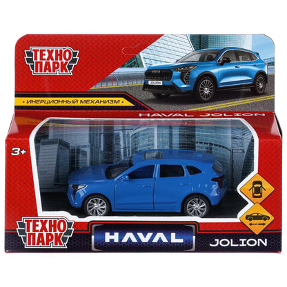 Машина металл haval jolion 10,5 см, двери, инерц. синий, Технопарк