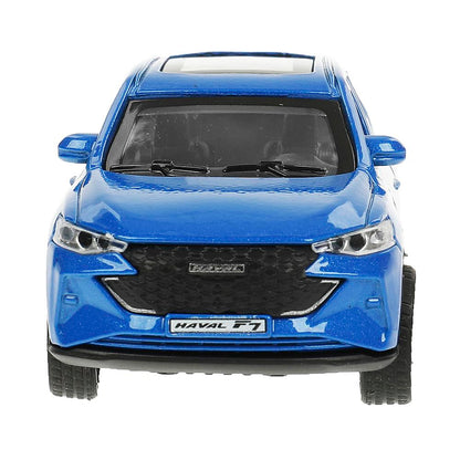 Машина металл HAVAL "haval f7", длина 12 см, дв, багаж, инер, синий, в кор. Технопарк в кор.2*36шт