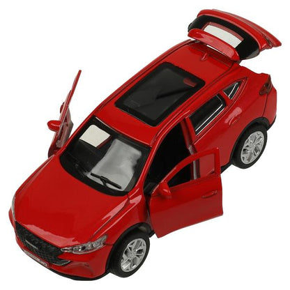 Машина металл HAVAL "haval f7", длина 12 см, дв, багаж, инер, красн, в кор. Технопарк в кор.2*36шт