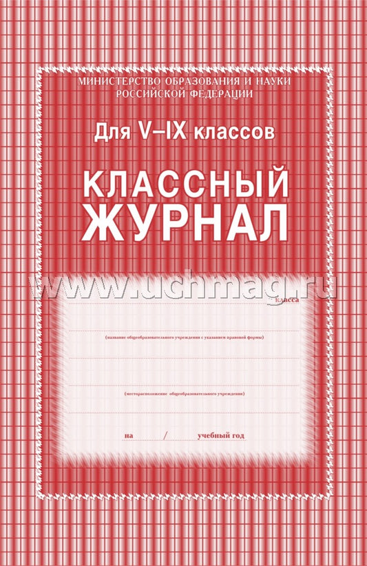 Классный журнал 5-9 классы