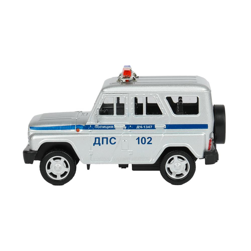 Игрушка пластик ворота+1 машинка, ПОЛИЦИЯ,кор. Технопарк в кор.24шт