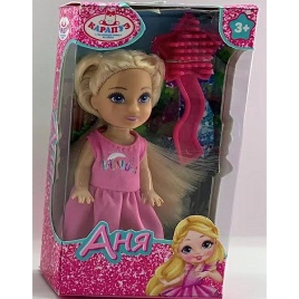 Кукла Анечка 12см, акс., кор КАРАПУЗ в кор.120шт