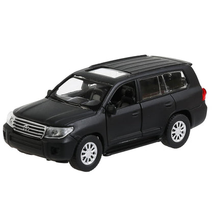 4690590199657 Машина металл TOYOTA "land cruiser матовый"дл12,5см,откр дв,инерц,черн,в кор Технопарк