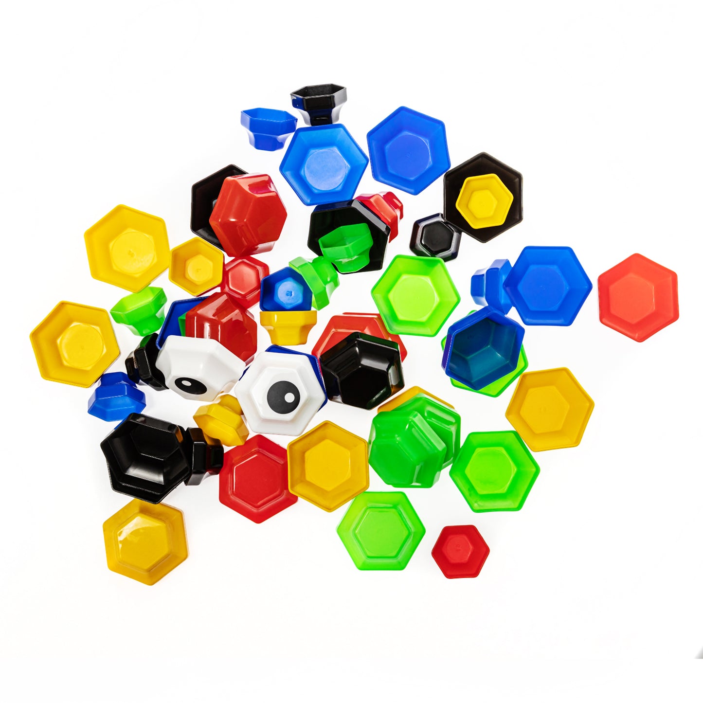 Мозаика для самых маленьких Baby Toys "Божья коровка", 5 цветов, малые – 2,5 см и большие - 4 см, 52 элемента