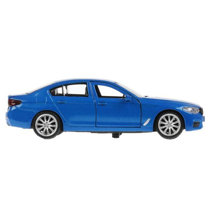 Машина металл BMW 5-ER SEDAN M-SPORT 12 см, двери, багаж, син, кор. Технопарк в кор.2*36шт