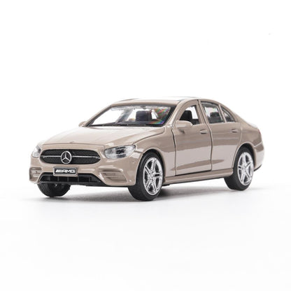 Машина металл MERCEDES-BENZ e-class amg 12см, дв,баг,ин,золотистый, кор. Технопарк в кор.2*36шт