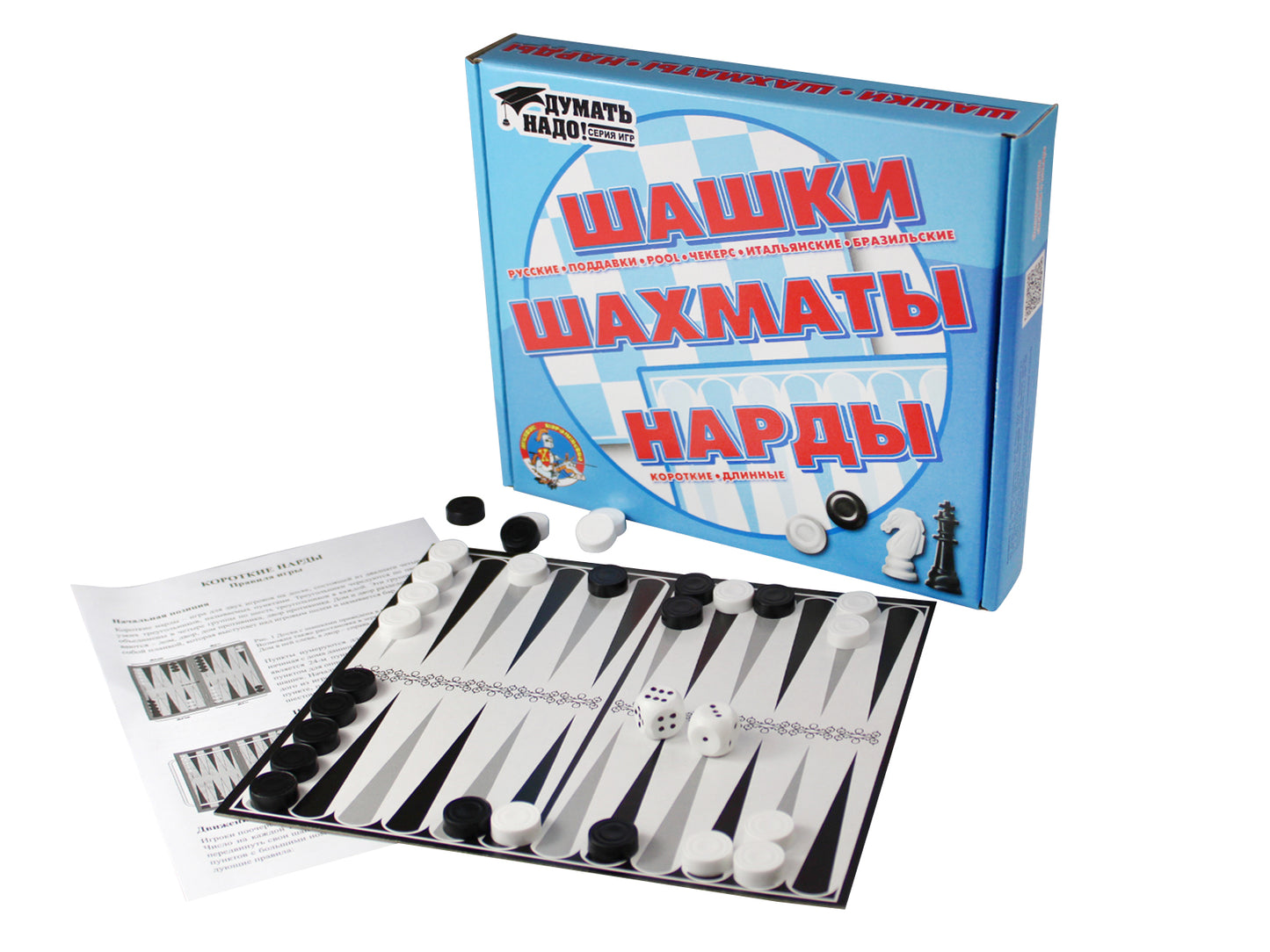 Игра настольная 3 в 1\ Нарды, шашки, шахматы\ 01451