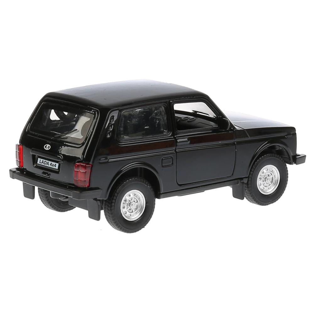 ТМ Технопарк. Машина металл "LADA 4x4" 12см, открыв. двери, инерц., ЧЕРНЫЙ. в кор. в кор.2*36шт