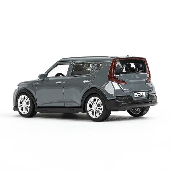 Технопарк. Модель "Kia Soul" 12 см, металл, двери, багаж., инерц, темно-серый, кор. арт.SOUL-12-DGR