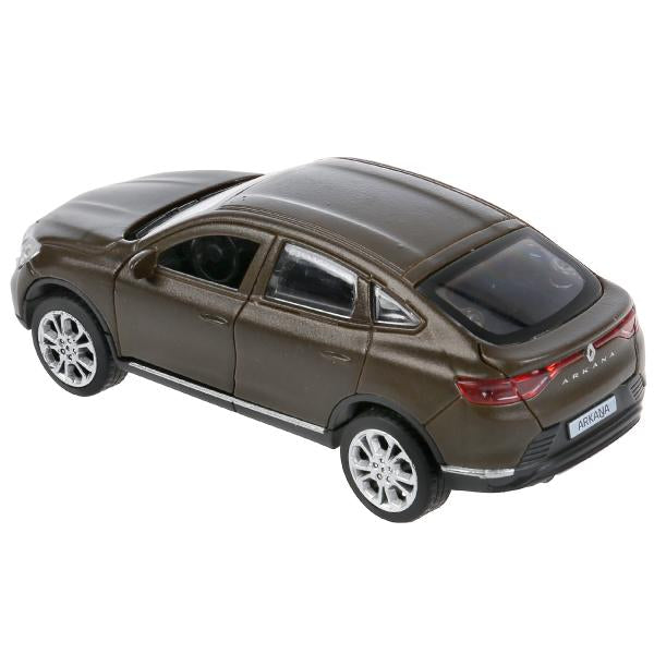 Машина металл свет-звук RENAULT ARKANA матовый бежевый 12 см, двери, кор. Технопарк в кор.2*36шт