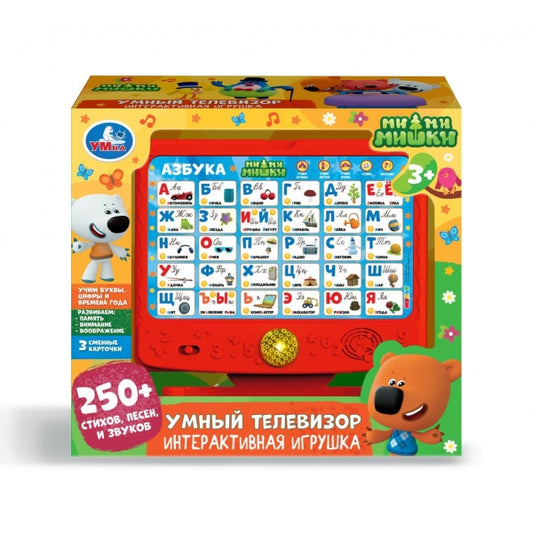 Умка. Планшет-ТВ "Ми-ми-мишки. Умный телевизор" 250 стихов,песен,звуков.кор.бат. арт.HT1006-R1