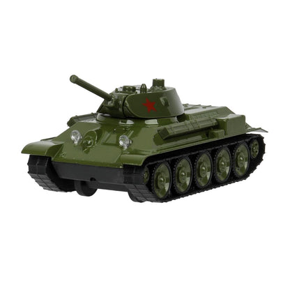 Машина металл УРАЛВАГОНЗАВОД Т-90 ТАНК т-34 12 см,зеленый,звезда, кор. Технопарк в кор.2*32шт