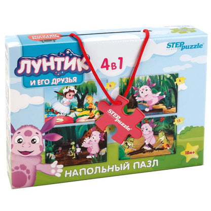 Степ. Напольный пазл-мозаика арт.70153 средний "Лунтик" (Мельница)