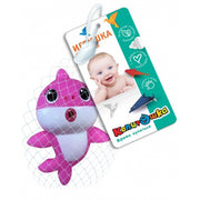 Игрушка для ванны акула розовая 11 см, в сетке, КАПИТОШКА в кор.240шт