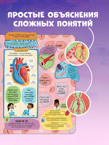 Книжка с окошками. Большая книга с окошками. Тело человека/Мосс Р.