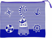 ПАПКА НА МОЛНИИ "КОТ МОРЯЧОК", Ф.А5+. 26 х 20 СМ