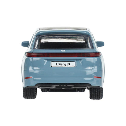 Машина металл li auto l9 10,5 cm, двери, инерц, голубой, кор. Технопарк в кор.2*36шт