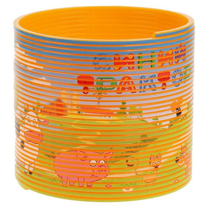 Игра пружинка, СИНИЙ ТРАКТОР кор.8,2*7,1*8,2см ИГРАЕМ ВМЕСТЕ в кор.2*180шт