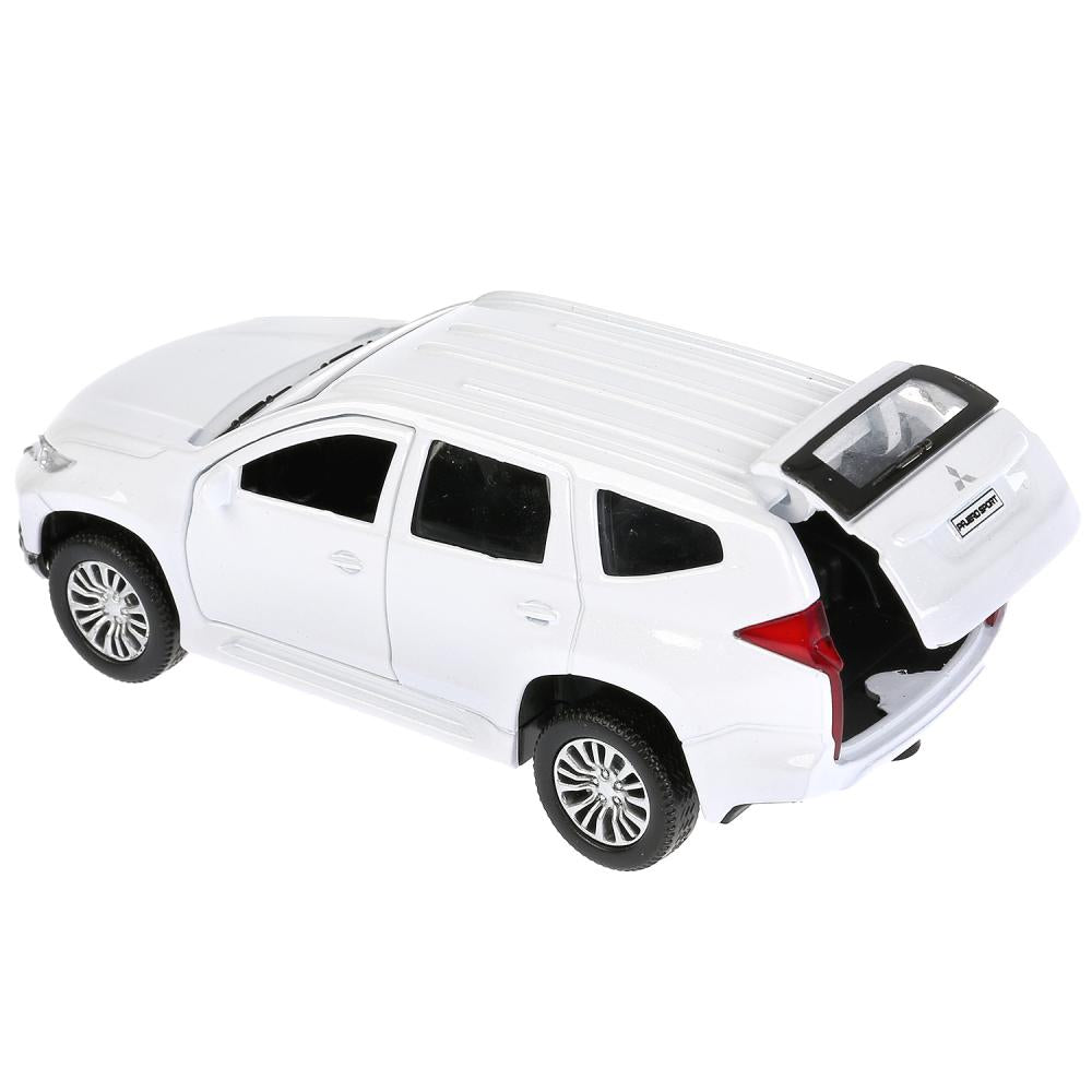 Машина металл "MITSUBISHI PAJERO SPORT" 12см, открыв двери, инерц, белый в кор Технопарк в кор2*36шт