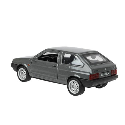 Машина металл LADA-2108 "СПУТНИК" длина 12 см, двери, багаж, серый, в кор. Технопарк в кор.2*36шт