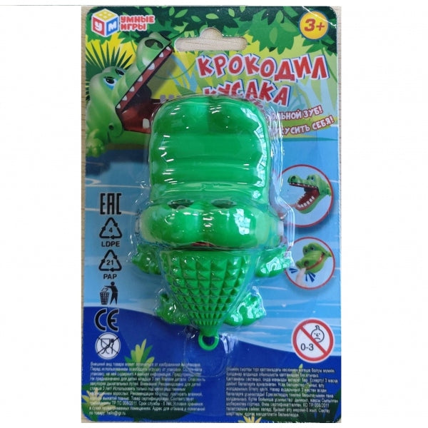 Настольная игра, крокодил кусака, кор. 9*14,5*4,5 см ИГРАЕМ ВМЕСТЕ