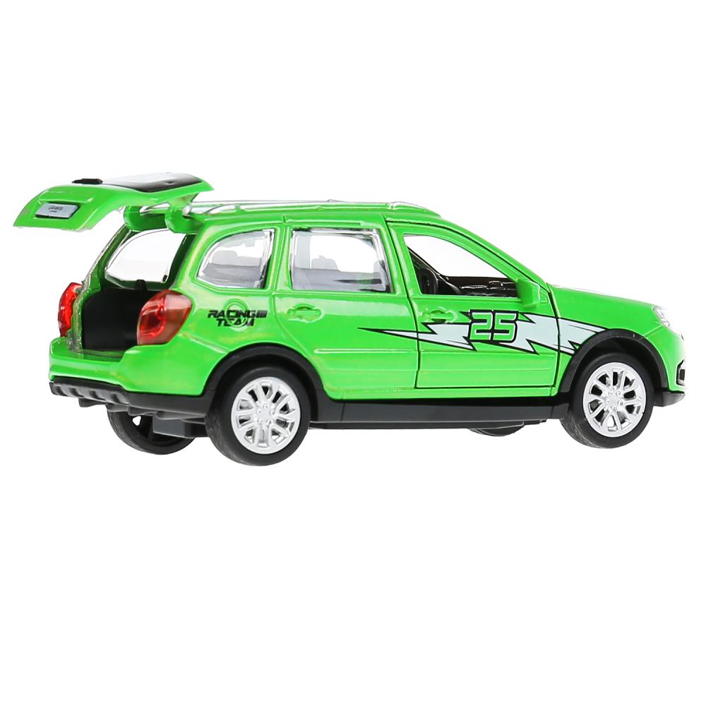 Машина металл LADA GRANTA CROSS СПОРТ 12 см, двер, баг, инерц, зеленый, кор. Технопарк в кор.2*36шт