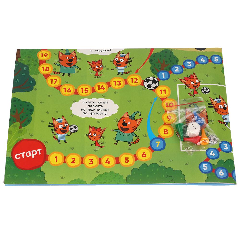 ТРИ КОТА. ЧЕМПИОНАТ. ИГРА-ХОДИЛКА МЕГА А3. УМНЫЕ ИГРЫ в кор.20шт