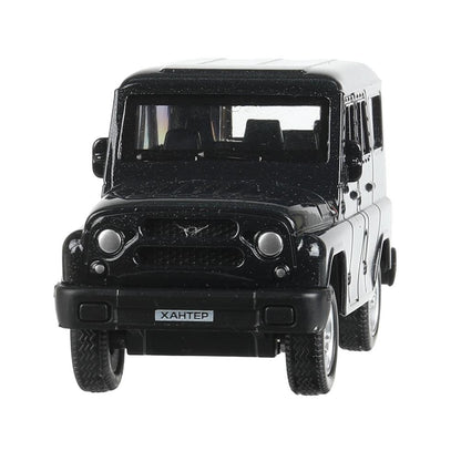 Машина металл UAZ ХАНТЕР длина 10,5 см, инерция, темно-серый, кор. Технопарк в кор.2*36шт