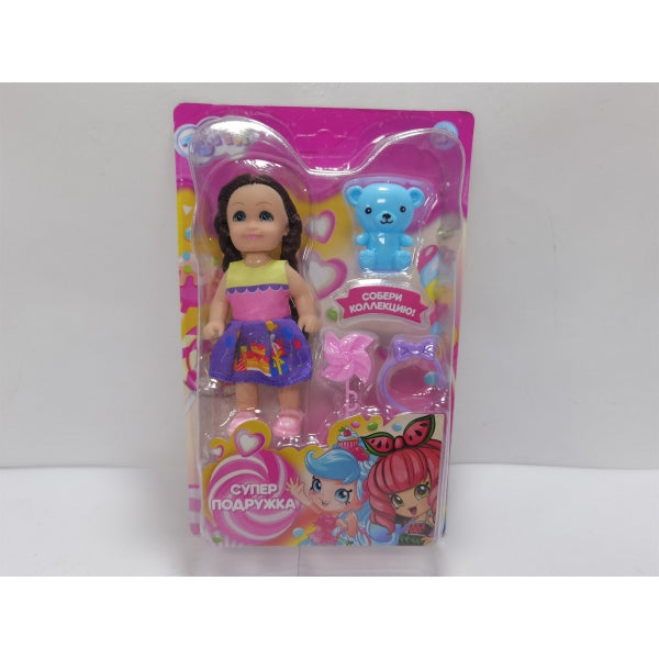Кукла 12см, набор аксессуаров, на блистере Тутти в кор.2*120шт
