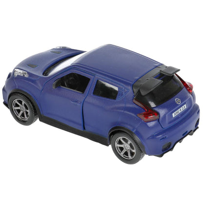Машина металл NISSAN JUKE-R 2.0 SOFT 12 см, двер, багаж, инерц, синий, кор. Технопарк в кор.2*36шт